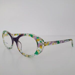 MAX STUDIO Women's Readers Reading Glasses +1.50 Oval Lens Pastel Florals NWOT